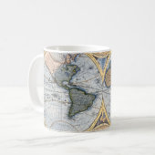 Mugs - Carte mondiale Vintage (Devant gauche)