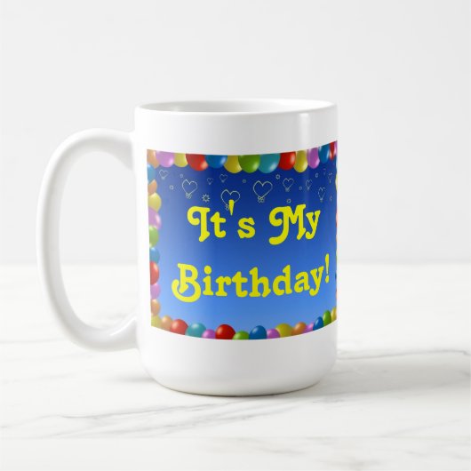 Mugs C'est mon anniversaire (Gauche)