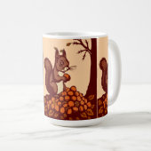 🐿️ Mugs Classique Écureuil d'Automne (Devant droit)