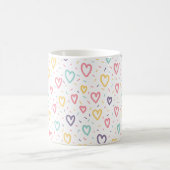 Mugs Cœurs Colorés Saint-Valentin (Centre)