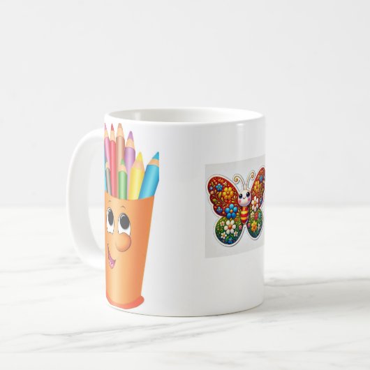 🌈 Mugs créatifs pour chaque instant ! ☕ ✨ (Devant gauche)