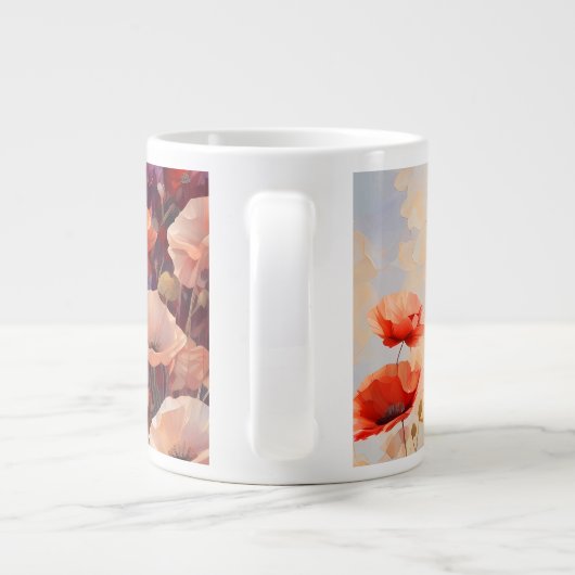 Mugs & Cups - Populations poussant dans un champ (Dos)