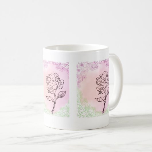 Mugs & Cups || Rose Bloom Mug (Devant droit)