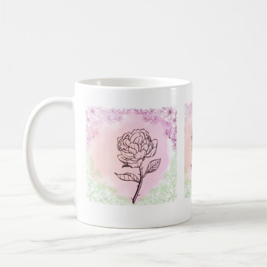Mugs & Cups || Rose Bloom Mug (Gauche)