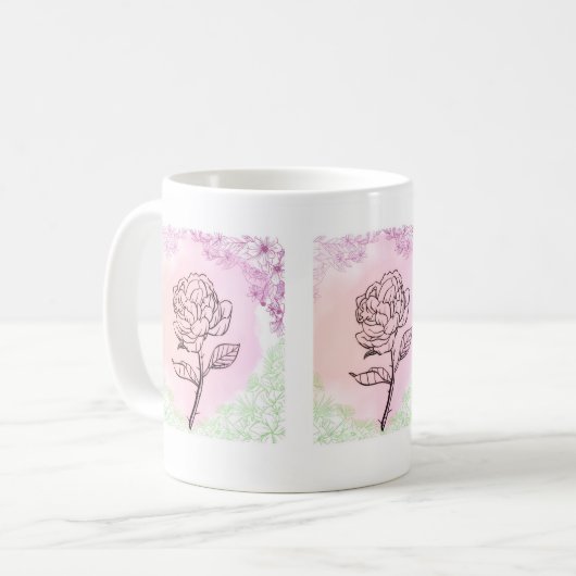 Mugs & Cups || Rose Bloom Mug Koffiemok (Voorkant links)