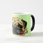 Mugs de café amusants avec chien Carlin - Vos coul (Devant droit)