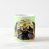 Mugs de café amusants avec chien Carlin - Vos coul (Centre)