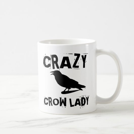 MUGS DE CAFÉ CRAZY CROW LADY (Droite)