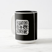 Mugs de café de code QR personnalisés pour les com (Devant gauche)