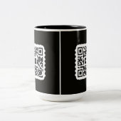 Mugs de café de code QR personnalisés pour les com (Centre)