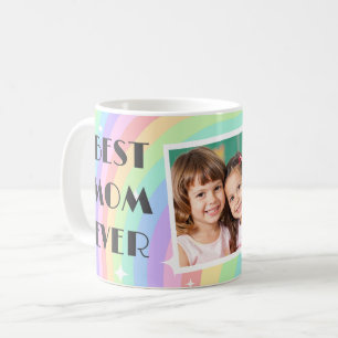 Mugs de café de la fête des mères arc-en-ciel bohè