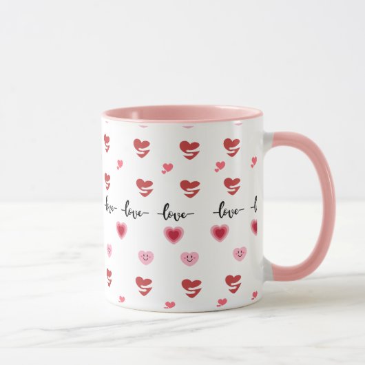 Mugs de café de la Saint-Valentin thème rose (Droite)