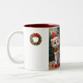 Mugs de café de Noël de chats mignons (Gauche)