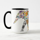 Mugs de café des éléphants indiens (Gauche)