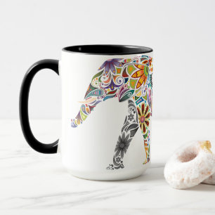 Mugs de café des éléphants indiens