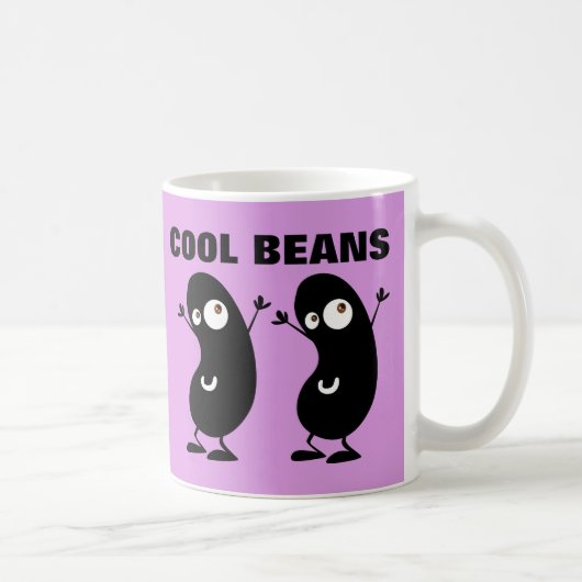 MUGS DE CAFÉ FUNNY "HARICOTS COOL" (Droite)