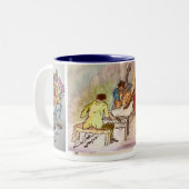 Mugs de café Jazz de série Bleue (Devant gauche)