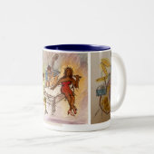 Mugs de café Jazz de série Bleue (Devant droit)