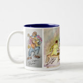 Mugs de café Jazz de série Bleue (Gauche)