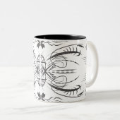 Mugs de café noir blanc (Devant droit)