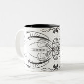 Mugs de café noir blanc (Devant gauche)