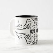Mugs de café noir blanc (Devant gauche)