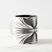 Mugs de café noir blanc (Devant gauche)