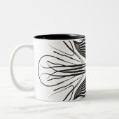 Mugs de café noir blanc (Gauche)