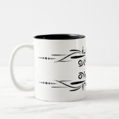 Mugs de café noir blanc (Gauche)