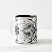 Mugs de café noir blanc (Devant gauche)