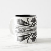Mugs de café noir blanc (Devant gauche)