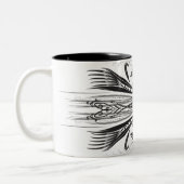 Mugs de café noir blanc (Gauche)
