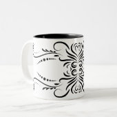 Mugs de café noir blanc (Devant gauche)