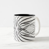 Mugs de café noir blanc (Devant droit)