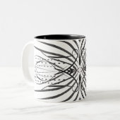 Mugs de café noir blanc (Devant gauche)