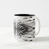 Mugs de café noir blanc (Devant droit)