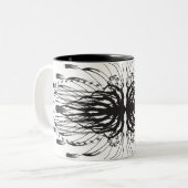 Mugs de café noir blanc (Devant gauche)