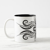 Mugs de café noir blanc (Gauche)