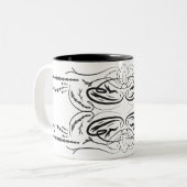 Mugs de café noir blanc (Devant gauche)
