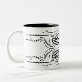 Mugs de café noir blanc (Gauche)