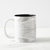 Mugs de café noir blanc (Gauche)