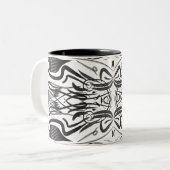 Mugs de café noir blanc (Devant gauche)