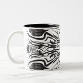 Mugs de café noir blanc (Gauche)