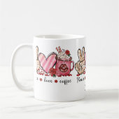 MUGS DE CAFÉ ROSE PEACE VALENTINE'S DAY NAME MUG (Gauche)