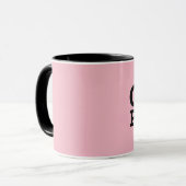 MUGS DE CAFÉ ROSE POUCE DE FILLE (Devant gauche)