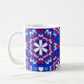 MUGS DE CAFÉ ROUGE, BLANC ET BLEU PATRIOTIQUE - CA (Gauche)