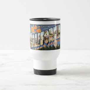 Mugs de cartes postales en Californie Vintage, Mug