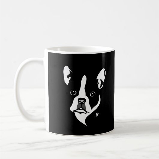 Mugs de chiens de Boston Terrier (Gauche)