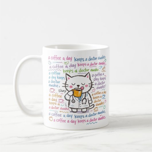 mugs de docteur mignons (Gauche)