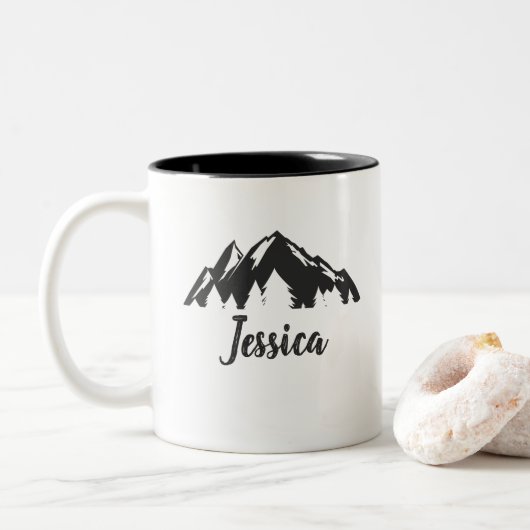 Mugs de feu de camp personnalisés (Avec donut)